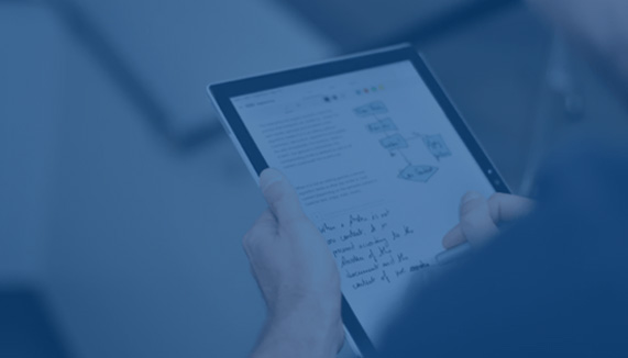 Man With Tablet In Hands